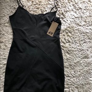 NWT H&M black Tank, Mesh Side mini dress